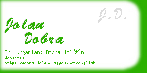 jolan dobra business card